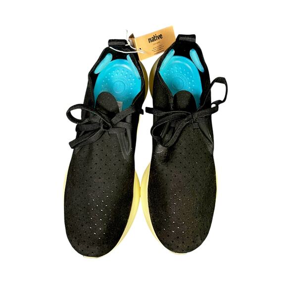 NWT Native Apollo 10 Jiffy Black/Tapioca Off White Shoes 10M/11W $135 Retail